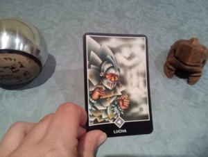 Significado de La Lucha en una lectura de tarot Osho