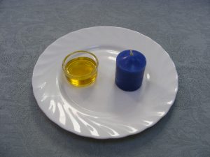 Hechizo con vela azul